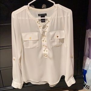 INC white blouse